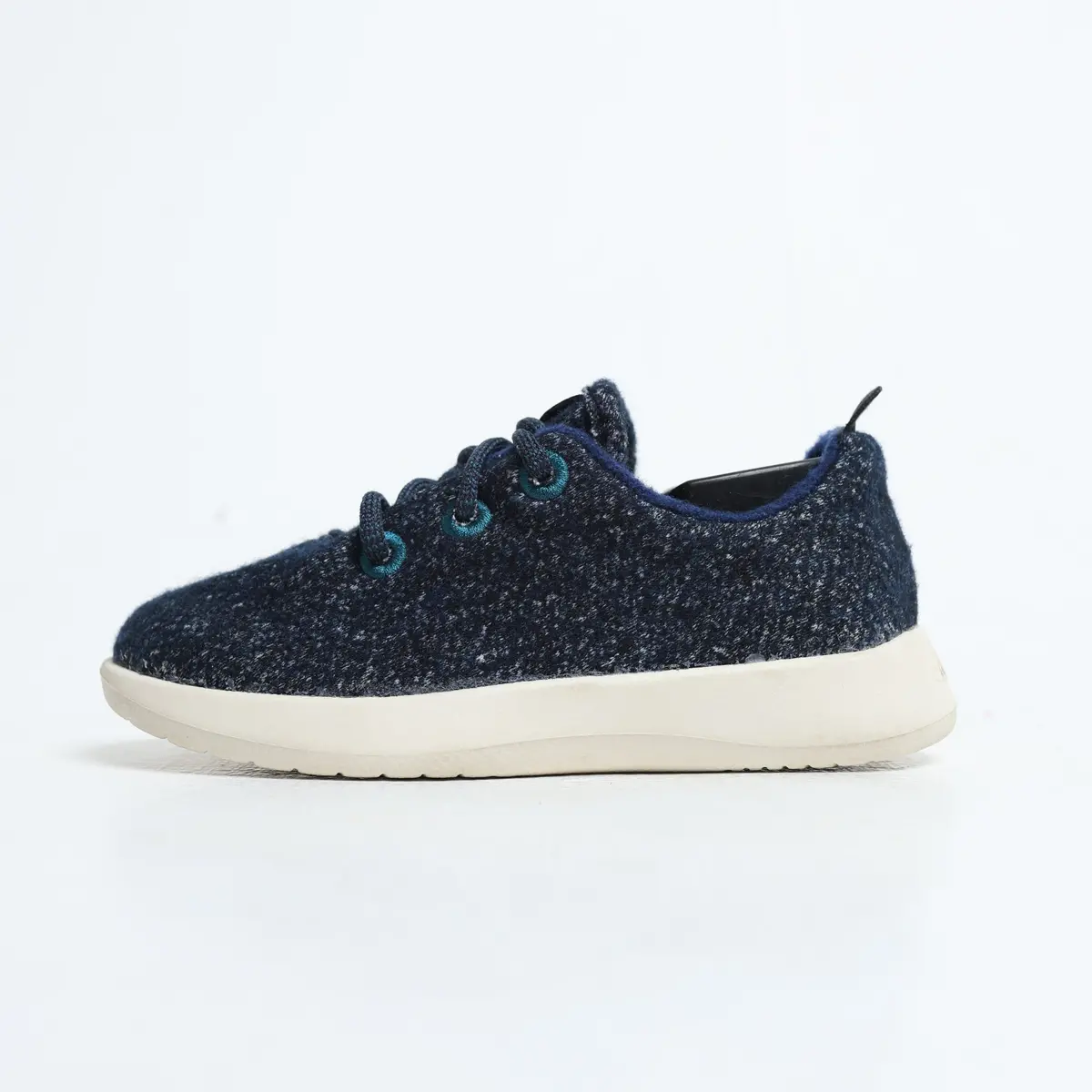 Smallbirds Wool Runners - Little Kids - Blue Depth (White Sole) 1