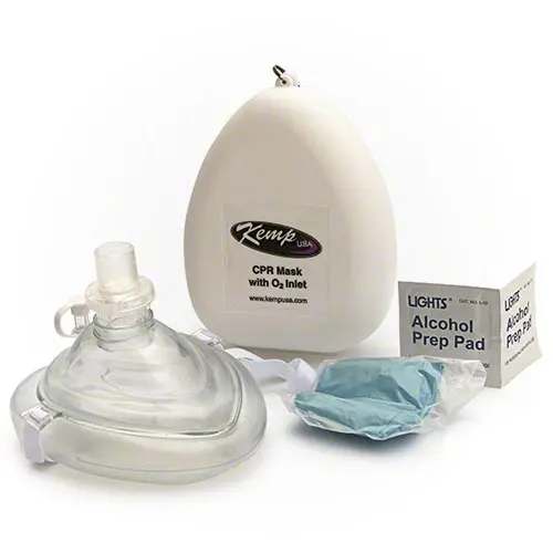 Kemp Usa Cpr Mask W/ O2 Inlet 10-501 1