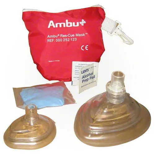 Kemp Usa Ambu Adult & Child Cpr Masks W/ Soft Pouch 10-523 1