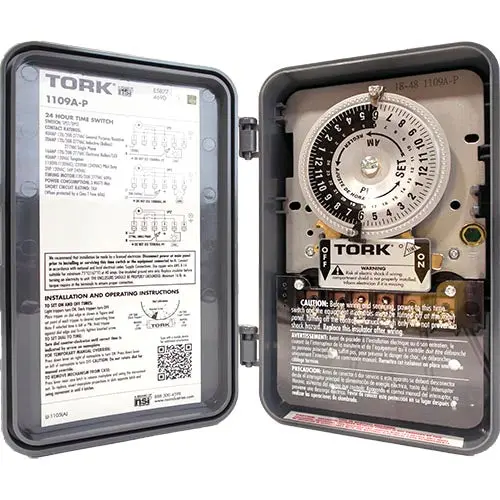 Tork Mechanical Timer - Plastic Enclosure - 120-277V 1