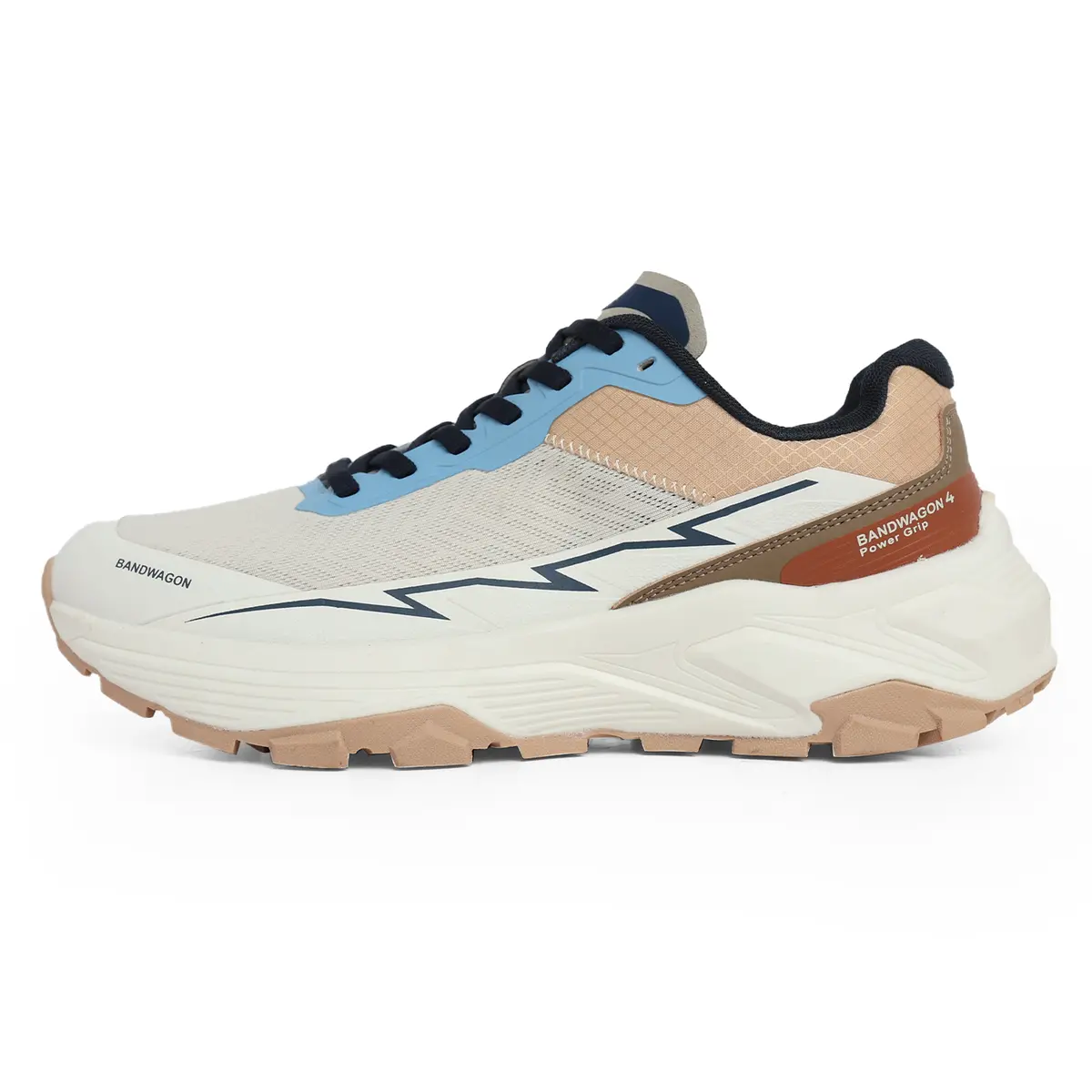 Saifeinu - Men's Flex Run Comfort Shoes – White & Blue 1