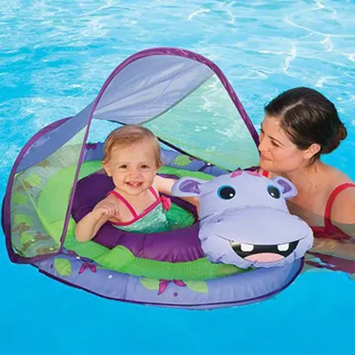 Swimways Animal Friends Baby Spring Float With Canopy 1