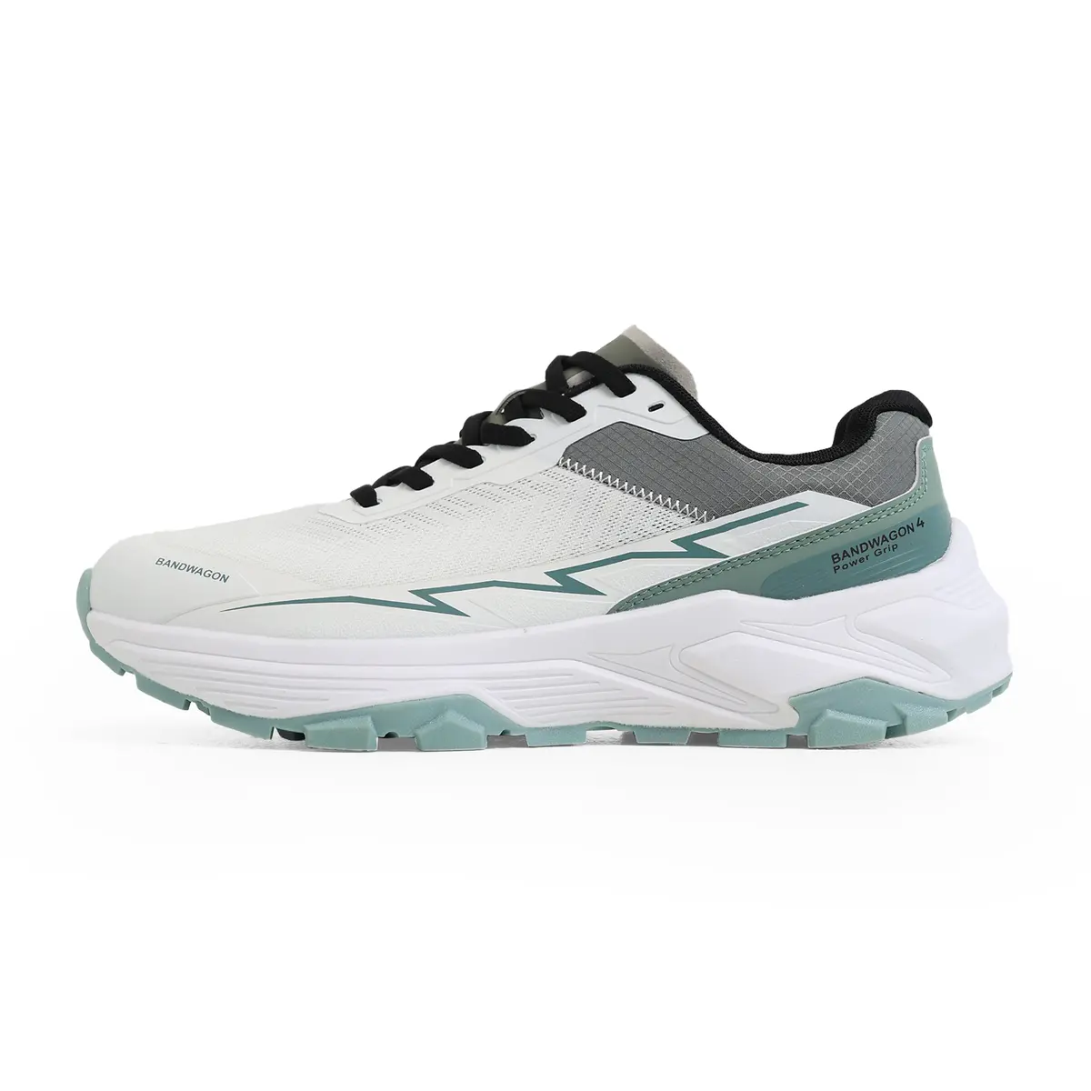 Saifeinu - Men's Flexrun Comfort Shoes – White & Green 1