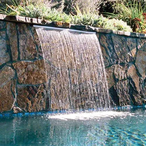 Jandy 6" Extended Lip Sheer Rain Waterfall 1218Csr - Clear Nozzle 1