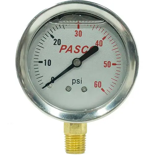 Pasco Glycerine Filled Pressure Gauge 1773 1
