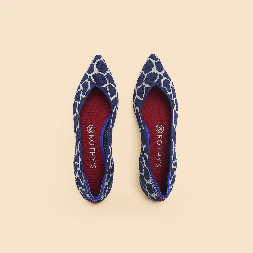 Rothy - Women - The Point - Indigo Giraffe 1