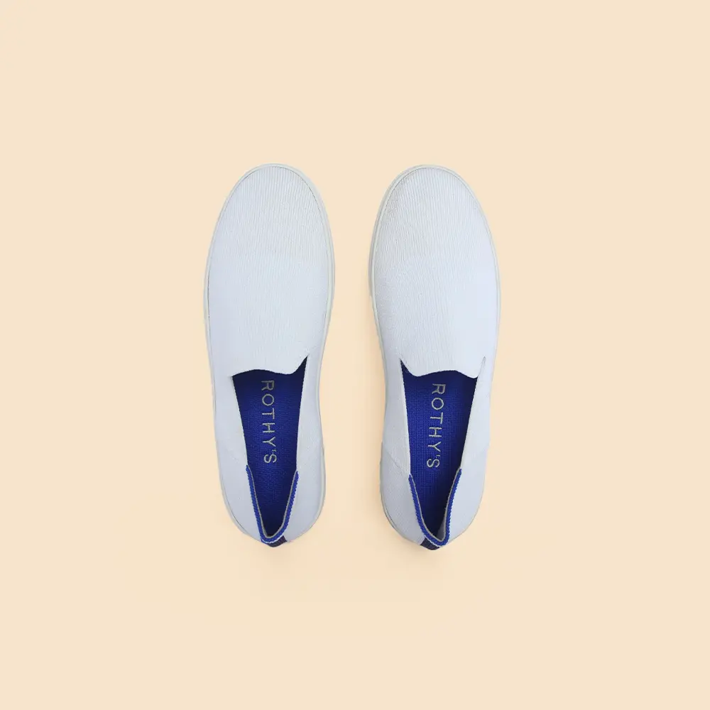 Rothy - Women - The Original Slip On Sneaker - White Ex 1