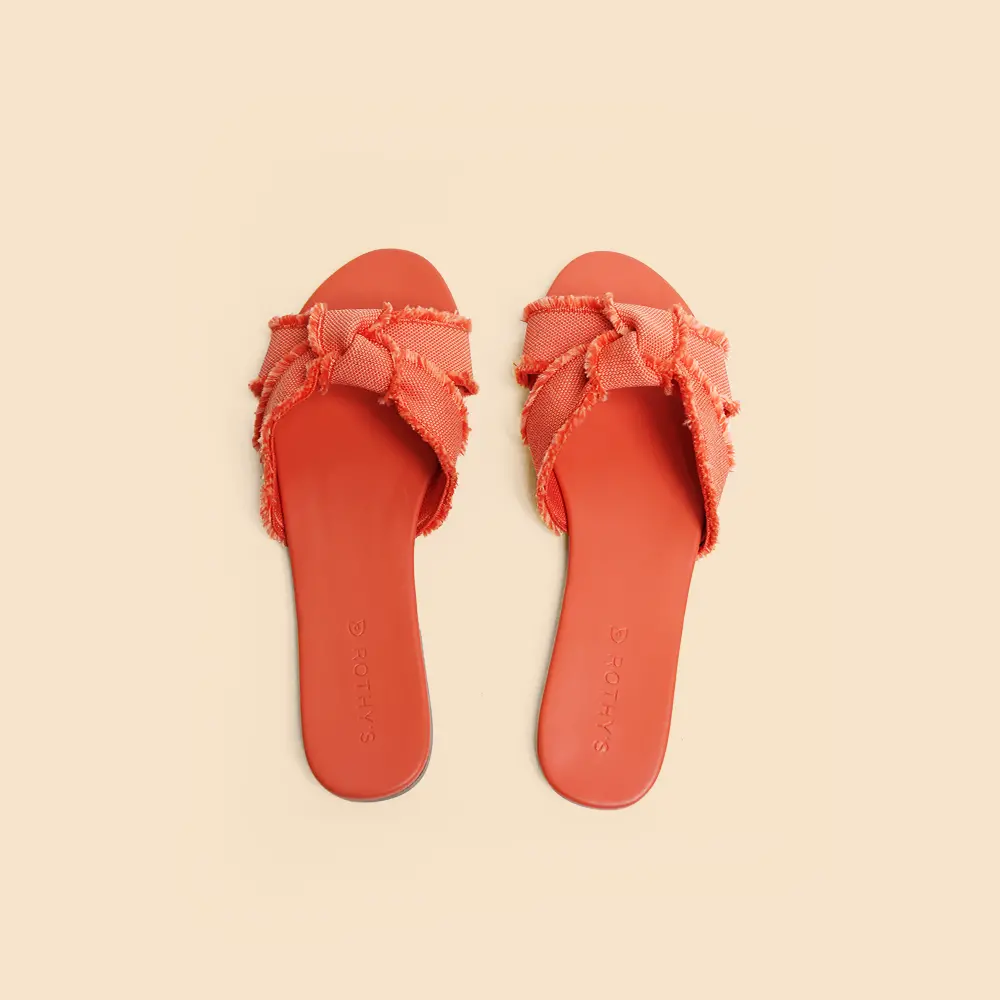Rothy - Women - The Knot Sandals-  Orange 1