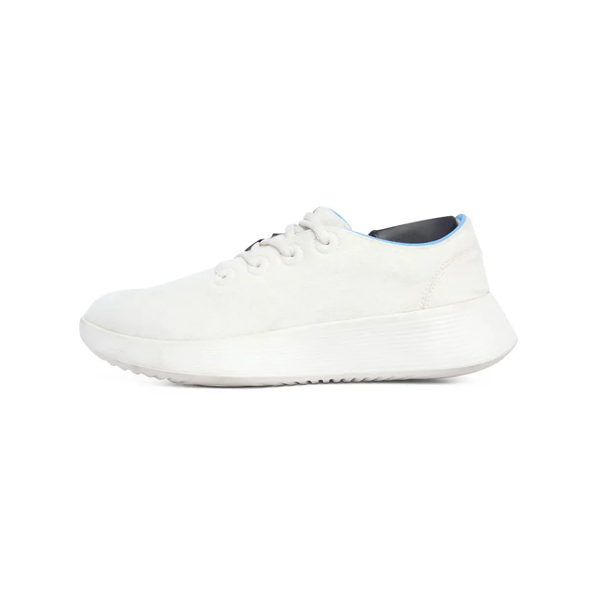 Allbirds - Wool Runner Go - Limited Edition: Natural White/Nz Blue (Natural White Sole) Ex 1