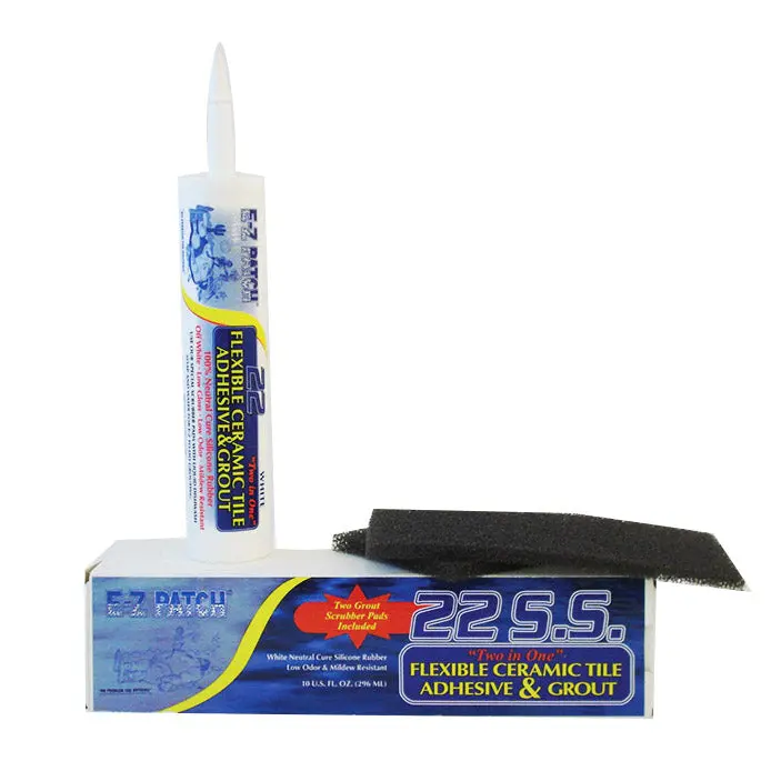 E-Z Patch 22 S.S. Neutral Cure Silicone Rubber - Includes 2 Scrubbers 1