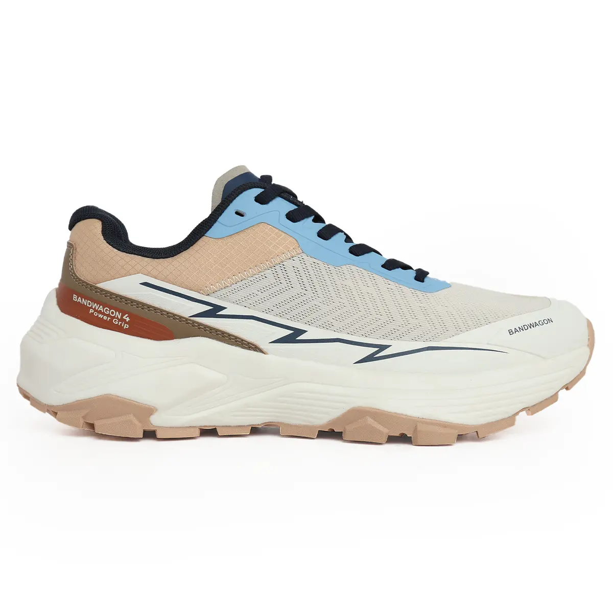 Saifeinu - Men's Flex Run Comfort Shoes – White & Blue 2
