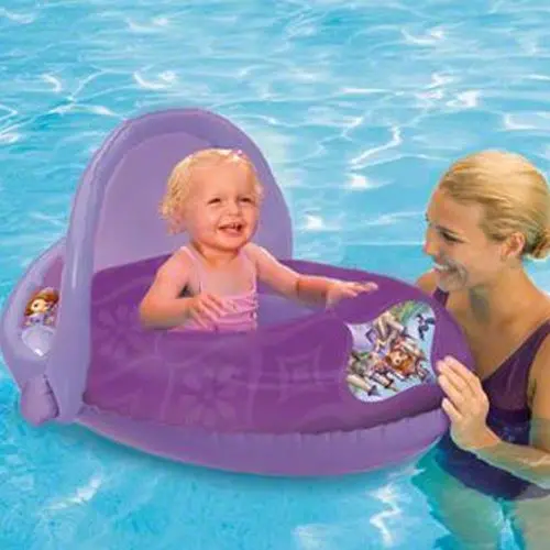 Swimways Sun Canopy Baby Float - Sofia The First 1