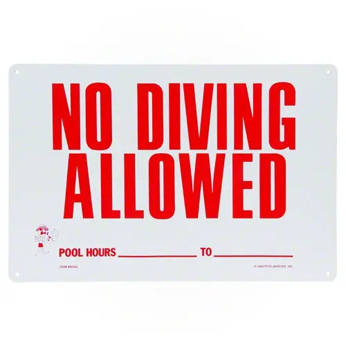 Poolmaster No Diving Sign 40342 1