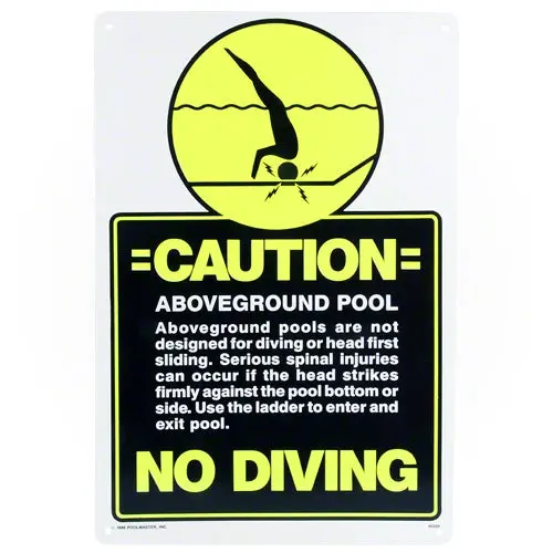 Poolmaster Above Ground Pool No Diving Sign 40346 1