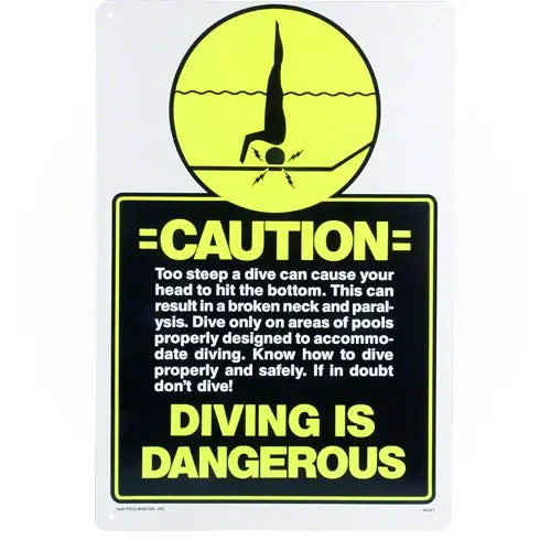 Poolmaster Diving Is Dangerous Sign 40347 1