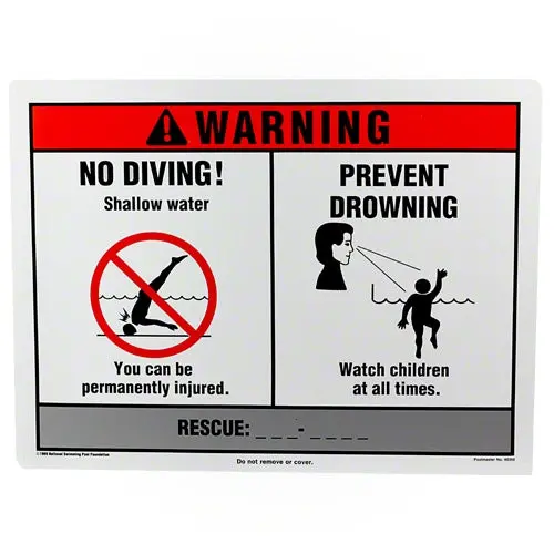 Poolmaster Warning Sign 40350 1