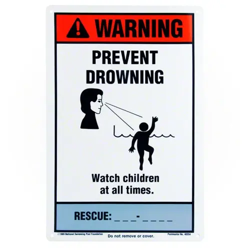 Poolmaster Warning Sign 40354 1