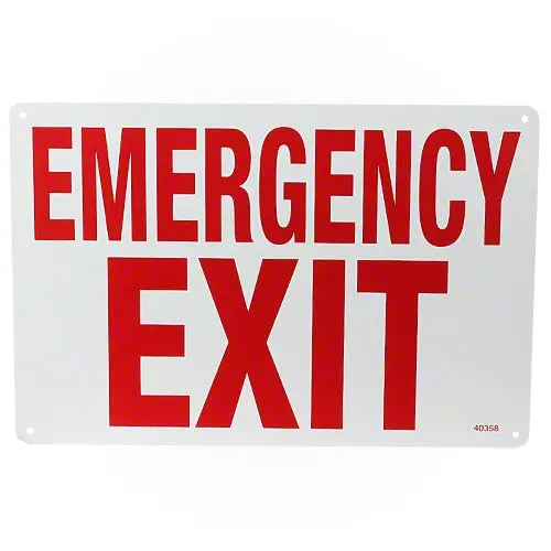 Poolmaster Emergency Exit Sign 40358 1