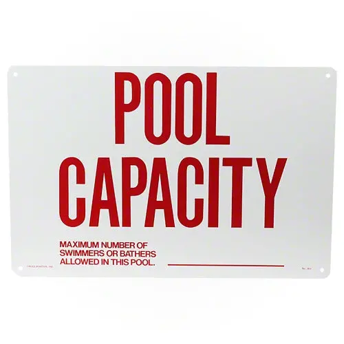Poolmaster Pool Capacity Sign 40361 1