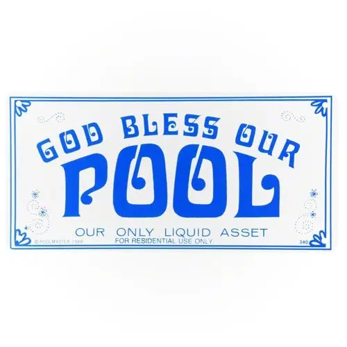 Poolmaster God Bless Our Pool Sign 41340 1