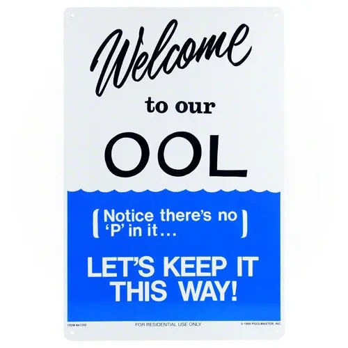 Poolmaster Welcome To Our Ool Sign 41352 1