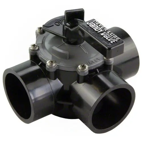 Jandy 2" -  2.5" Never Lube 3-Port Valve 4944 - Internal And External Stops 1