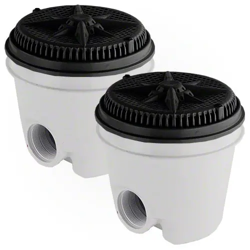 Pentair Starguard Main Drain Complete 500111 - Black - Two Pack 1