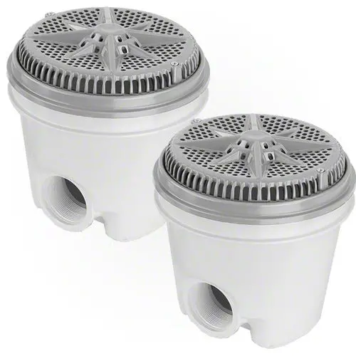 Pentair Starguard Main Drain Complete 500118 - Gray - Two Pack 1