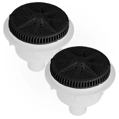Pentair Starguard Main Drain Complete 500121 - Black - Two Pack 1