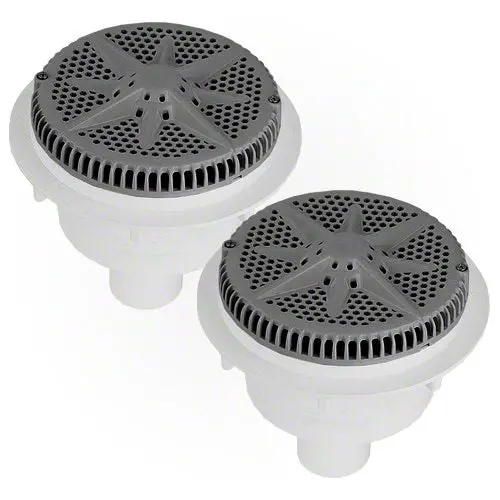 Pentair Starguard Main Drain Complete 500122 - Dark Gray - Two Pack 1