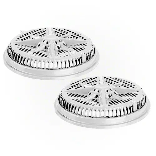 Pentair Starguard Main Drain Cover With Long Ring 500140 - White - Two Pack 1