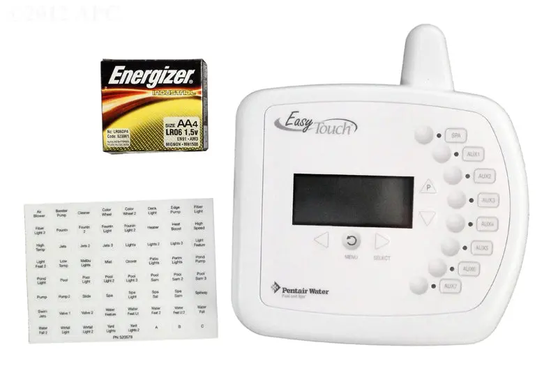 Pentair Easytouch 8 Aux. Wireless Remote 520692 1