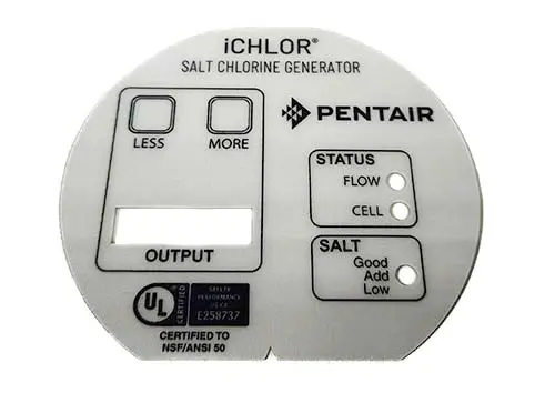Pentair Ichlor Face Label 523104 1