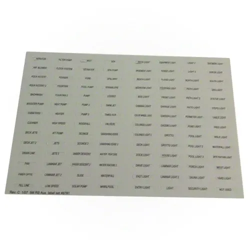 Jandy Spalink Rs Decal Set 6781+ 1