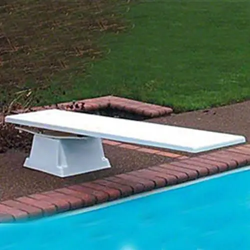 S.R. Smith 8' Frontier Iii Diving Board And Supreme Jump Stand - Radiant White 1