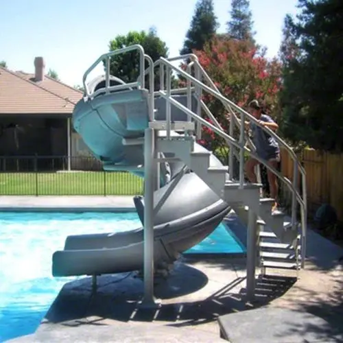 Sr Smith Vortex Slide Open Flume & Stairs - Gray Granite 1