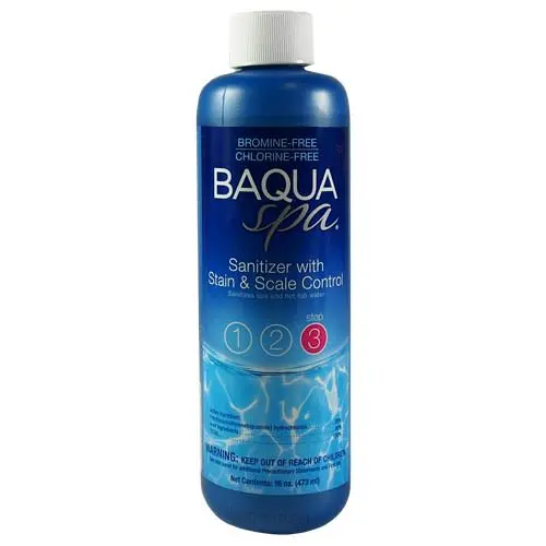Baqua Spa Sanitizer With Stain & Scale Control - 16 Oz 1