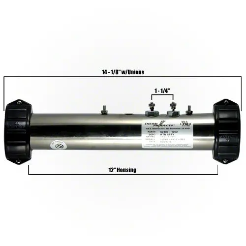 Hydroquip 4 Kw Heater Assembly 26-1002-5T-K - 12" Housing 1