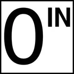 Inlays 8" Ceramic Tile Depth Markers - In Series - 6" Numbers 1