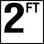 Inlays 6" Ceramic Tile Markers - Ft Series - 4" Top Print Numbers 5