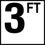 Inlays 6" Ceramic Tile Markers - Ft Series - 4" Top Print Numbers 7