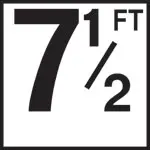 Inlays 6" Ceramic Tile Markers - Ft Series - 4" Top Print Numbers 16