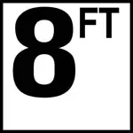 Inlays 6" Ceramic Tile Markers - Ft Series - 4" Top Print Numbers 17