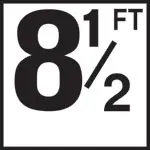 Inlays 6" Ceramic Tile Markers - Ft Series - 4" Top Print Numbers 18