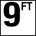 Inlays 6" Ceramic Tile Markers - Ft Series - 4" Top Print Numbers 19