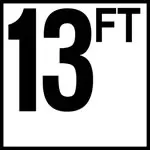 Inlays 6" Ceramic Tile Markers - Ft Series - 4" Top Print Numbers 24