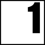 Inlays 6" Ceramic Tile Markers - Ft Series - 4" Top Print Numbers 26