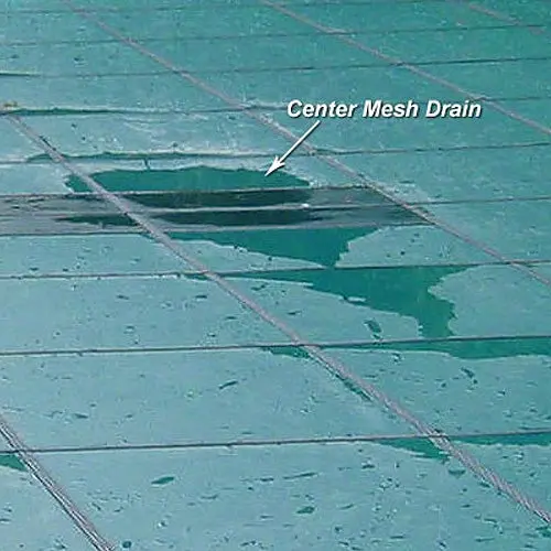 Yard Guard Aquamaster Safety Cover - 16' X 36' With Center Step - Green 2