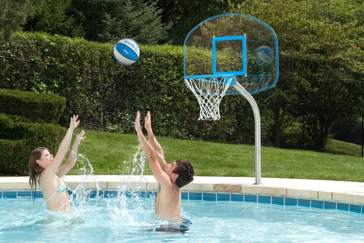Dunn Rite Clear Hoop Jr Basketball Set 1