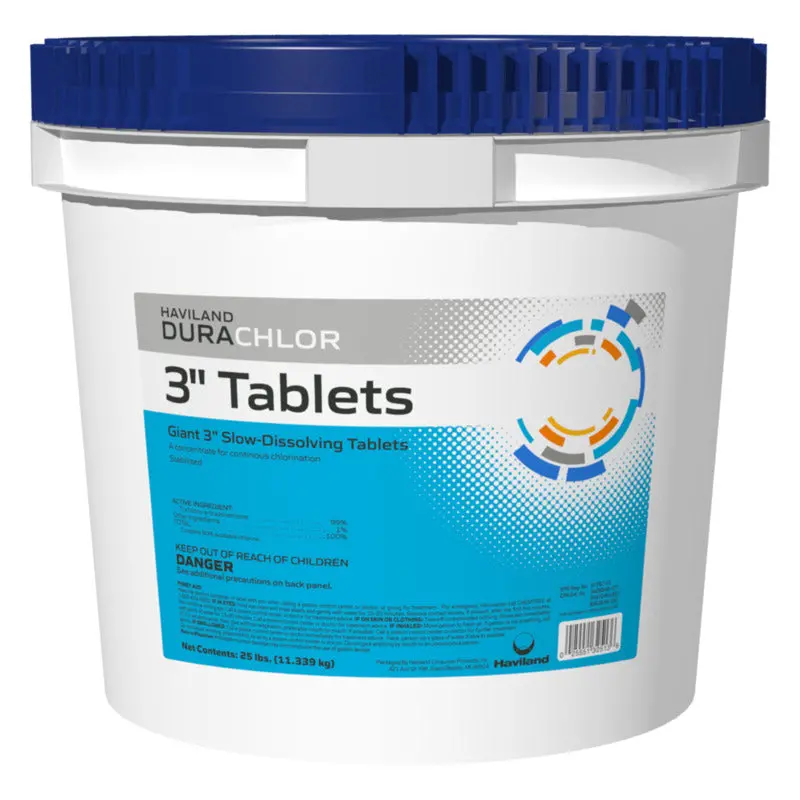 Durachlor 3" Chlorinating Tablets - 25 Pounds - Wrapped 1